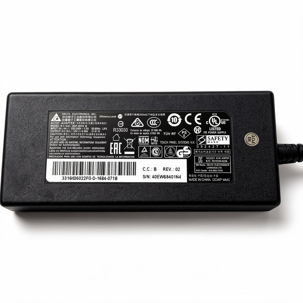 Delta ADP-50YH B 12V 4.16A 50W Desktop AC Power Adapter 5.5mm × 2.1mm DC Power Supply for LCD Monitor POS Terminal Industrial Equipment