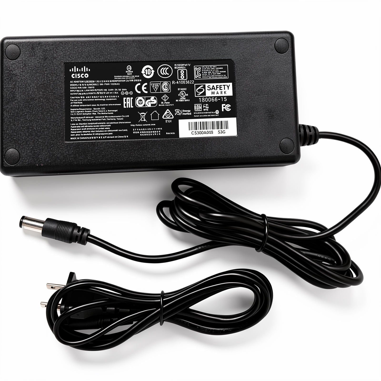 Cisco Meraki MA-PWR-100WAC 100W AC Adapter 54V Power Supply for MX68 MX68W MX68CW MX75 Security SD-WAN Network Appliance Replacement PSU
