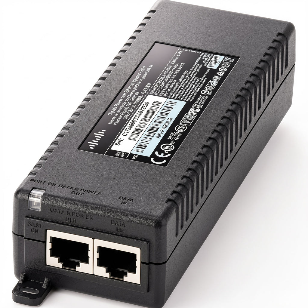 Cisco SB-PWR-INJ2 Gigabit PoE+ Injector 30W IEEE 802.3at 802.3af 55V Power over Ethernet Adapter for IP Camera Wireless Access Point VoIP Phone