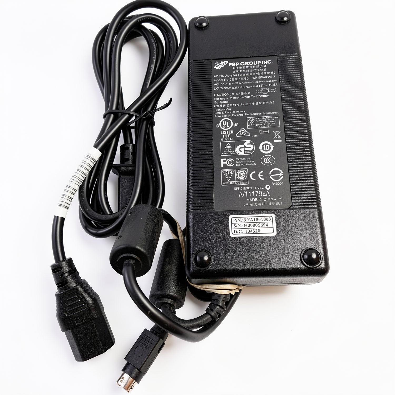 FSP FSP150-AHAN1 150W AC Power Adapter 19V 7.89A Charger 4-Pin DIN Connector for Industrial Monitor POS System AIO PC Medical Display Equipment