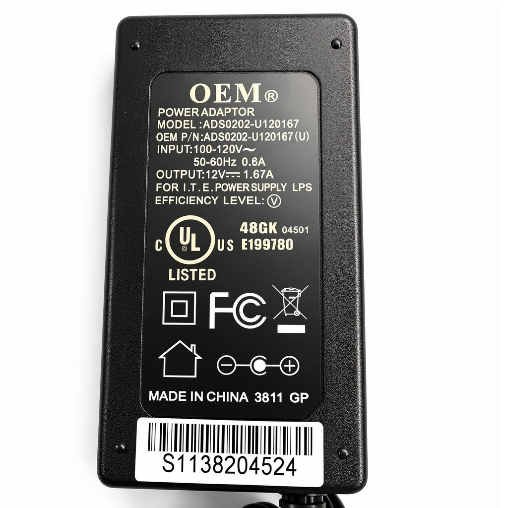 New Original Cisco 20W AC Power Adapter ADS0202-U120167 12V 1.67A Charger Power Supply for AT&T U-Verse Cable Box TV Receivers & IP Phones