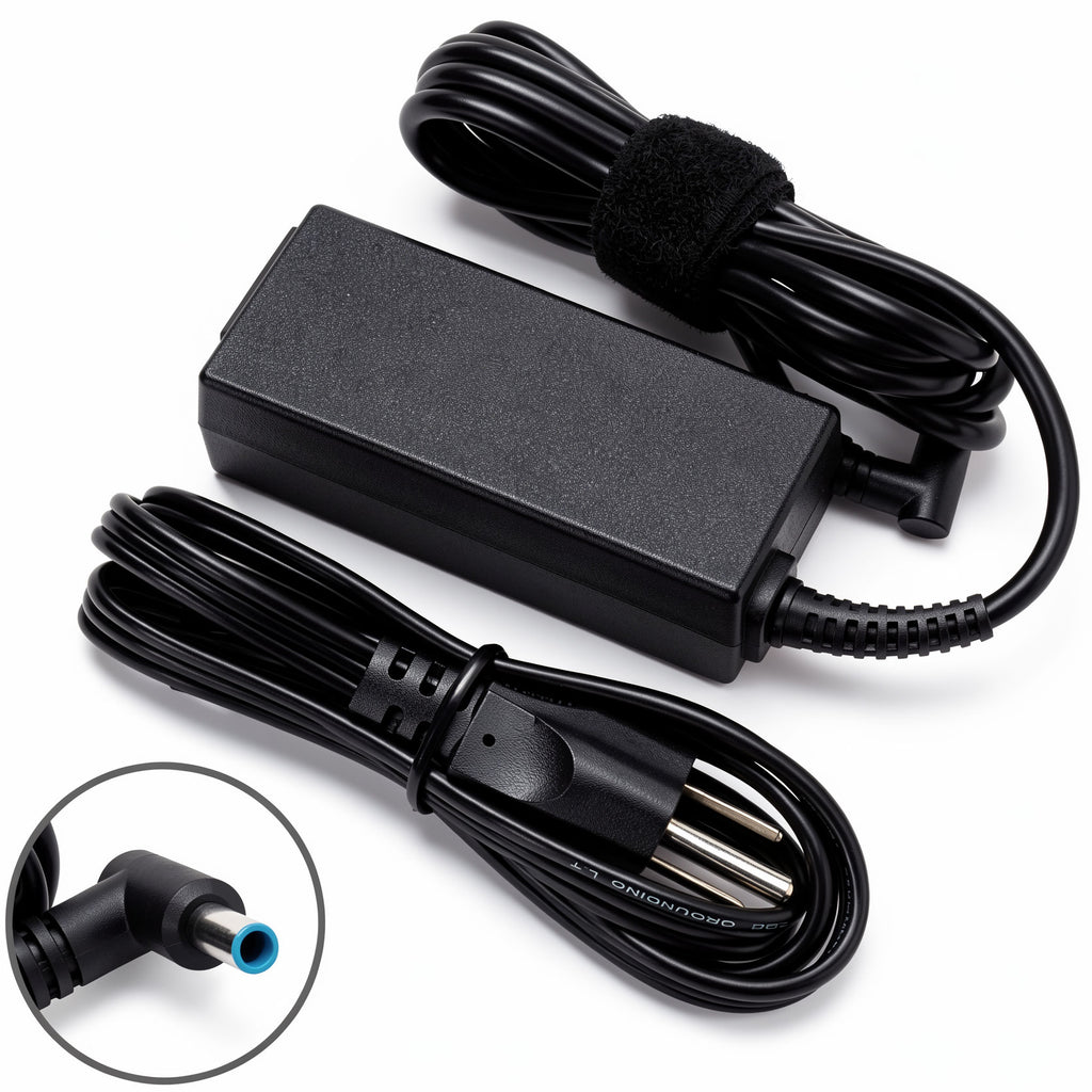 HP 45W AC Power Adapter TPN-LA15 741727-001 L25296-001 19.5V 2.31A Blue Tip Charger for Pavilion, Envy x360, EliteBook & Stream Laptops