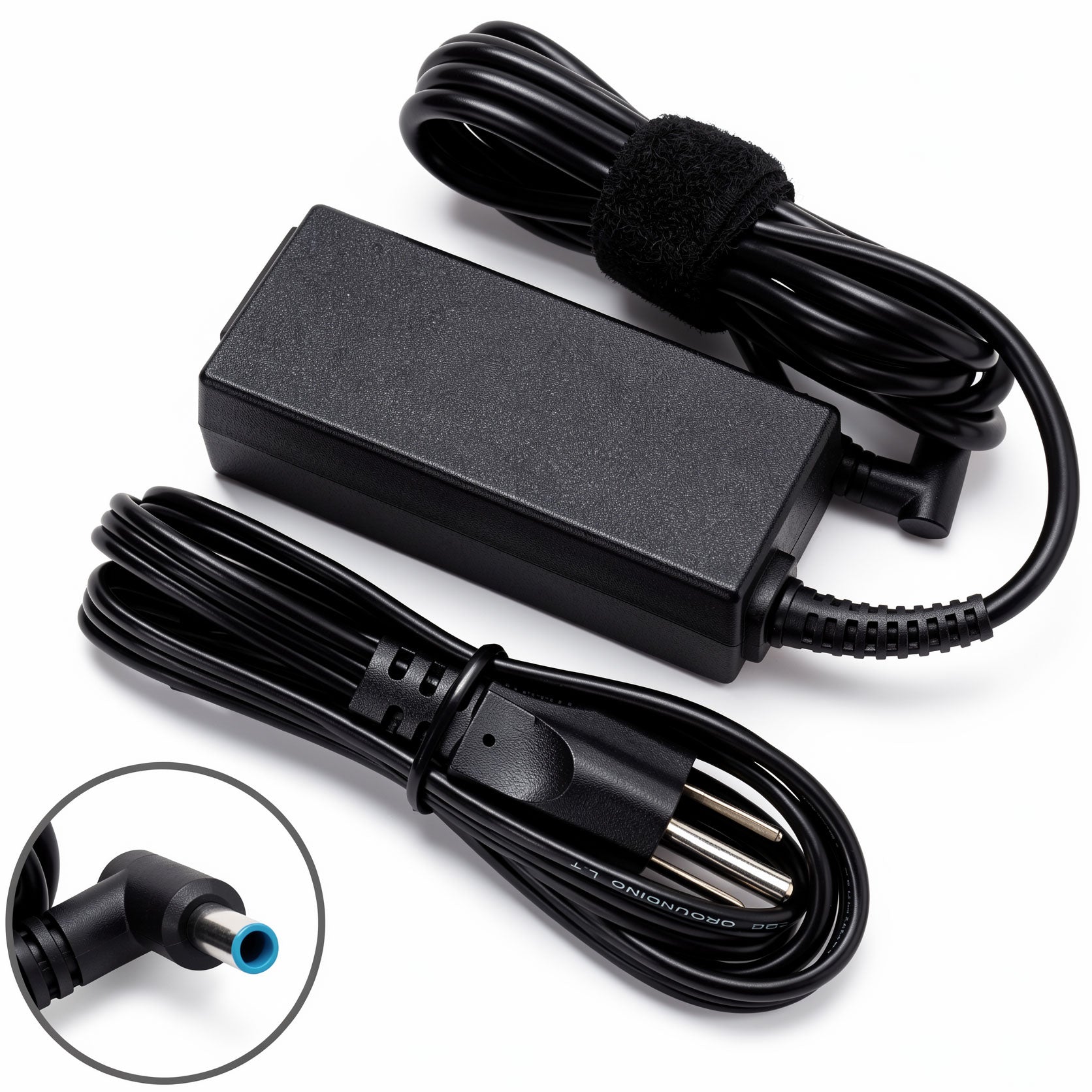 HP 45W AC Power Adapter TPN-LA15 741727-001 L25296-001 19.5V 2.31A Blue Tip Charger for Pavilion, Envy x360, EliteBook & Stream Laptops