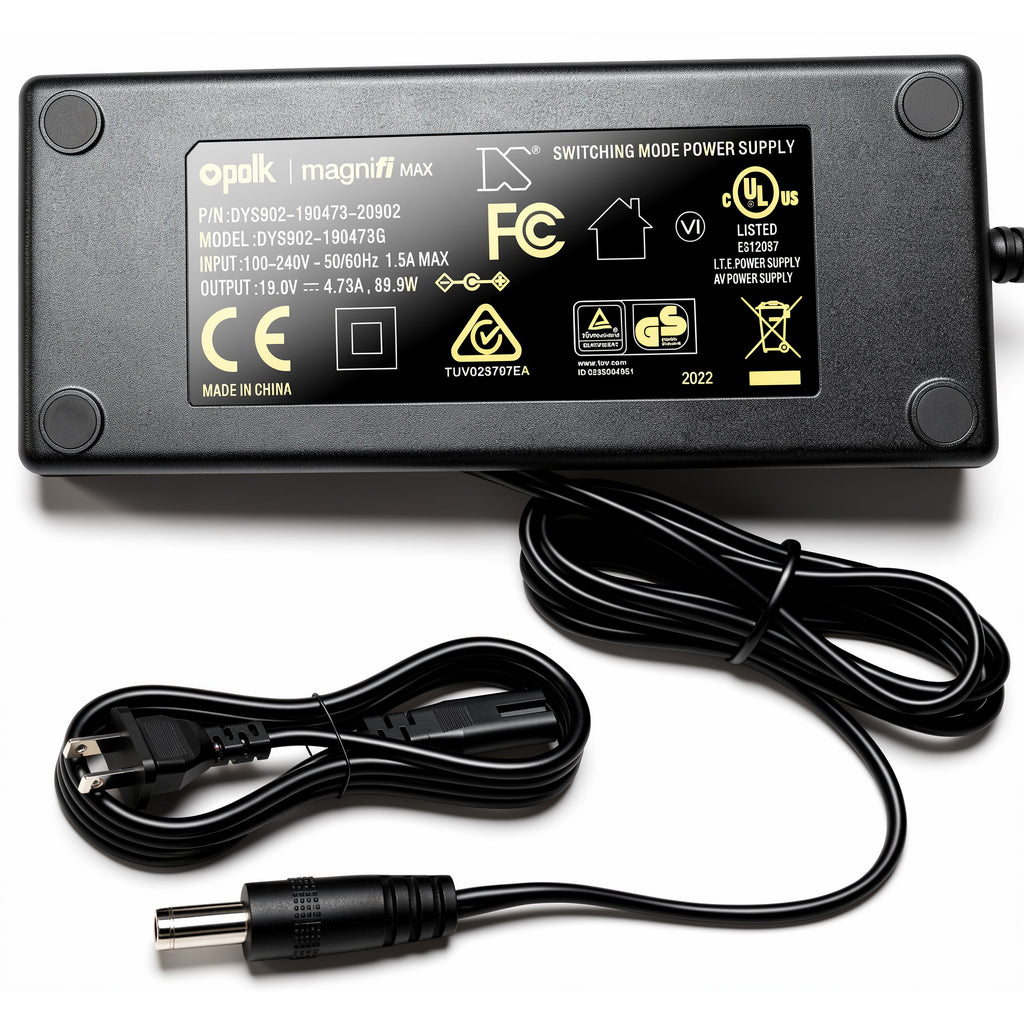 DYS 90W AC Power Adapter DYS902-190473G DYS902-190473W 19V 4.73A Charger for Polk Audio MagniFi MAX Home Theater SoundBar System