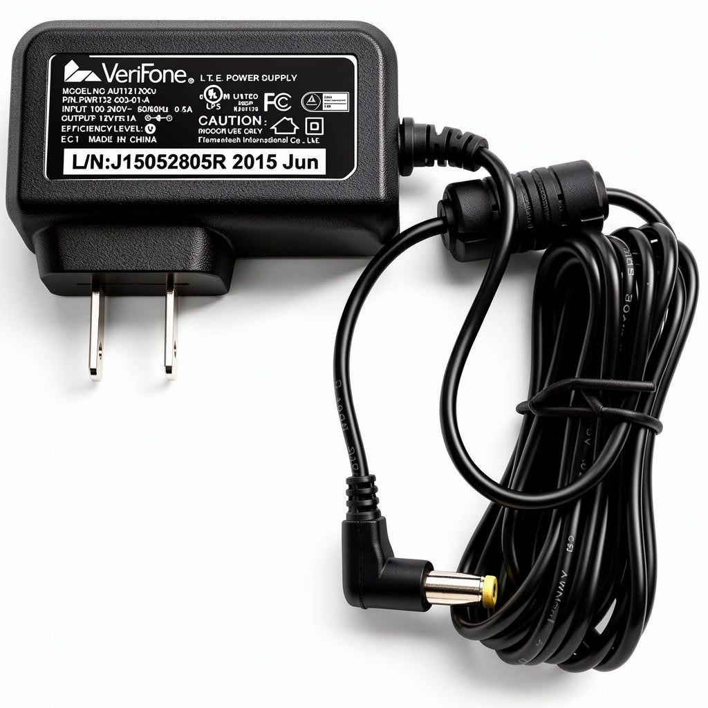 Verifone 12W AC Power Adapter AU1121206u CPS11212-1C-R 12V 1A Charger for MX915, MX925, MX850, & MX860 Payment Card Terminals