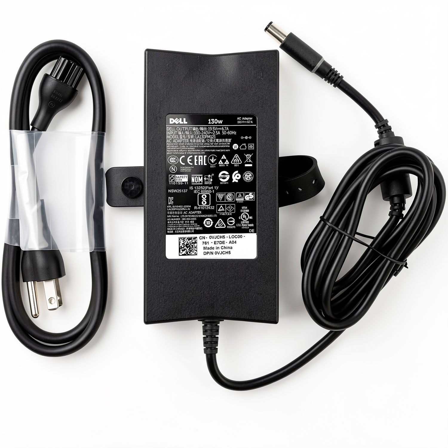 Dell LA130PM121 130W AC Power Adapter 19.5V 6.67A Charger 7.4mm x 5.0mm Smart Pin for Latitude Precision Inspiron Vostro Laptop Workstation