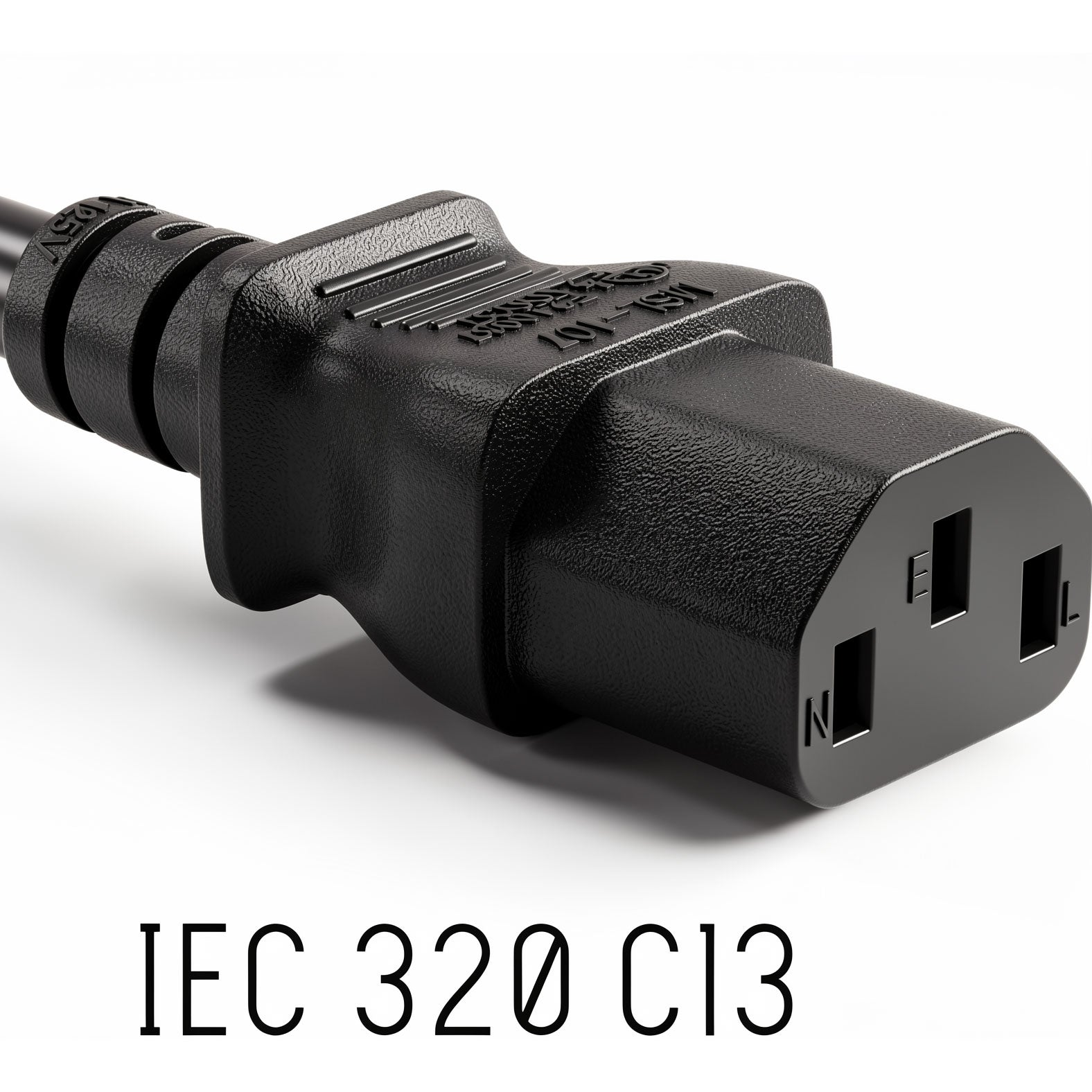 Heavy-Duty 125V 12ft AC Power Cord NEMA 5-15P to IEC C13 18AWG 10A Extended 3-Prong Computer Replacement Cable for Monitor PC Printer Scanner