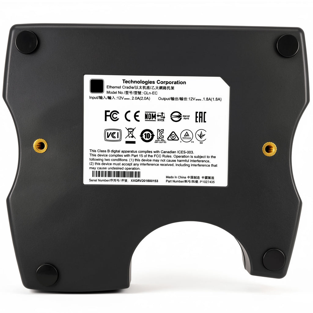 Zebra QLn-EC Single-Bay Ethernet Charging Cradle P1031365-033 P1027405 with FSP030-RCAM-A 12V 2.5A 30W AC Power Adapter Kit for ZQ610 ZQ620 QLn220 QLn320 Mobile Printers