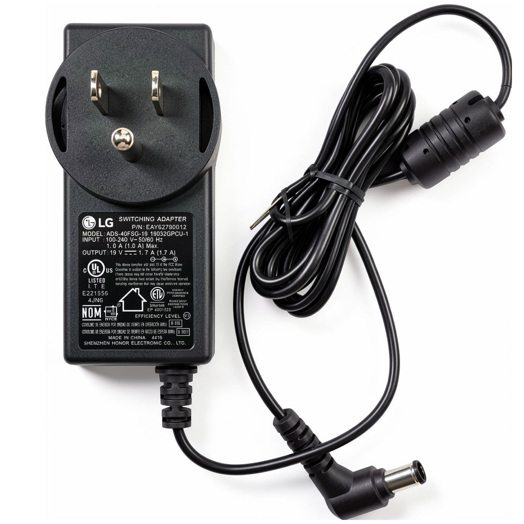 Original LG 32W AC Power Adapter ADS-40FSG-19 19032GPCU-1 EAY62790012 19V 1.7A Charger for UltraWide Monitor & LED LCD Displays