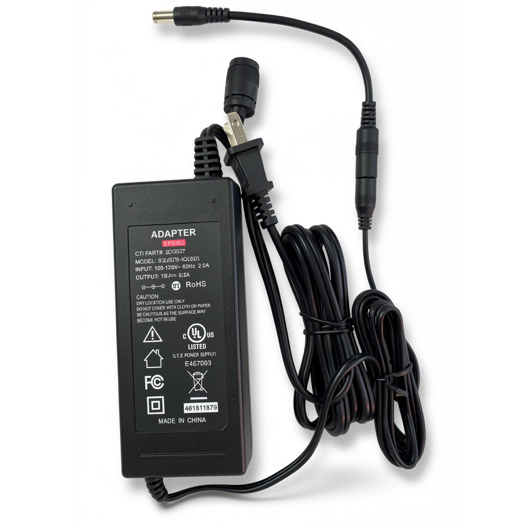 75W AC Power Adapter EPS-6.2 12V 6.2A Charger Power Supply 6.5 * 1.4mm with 5.5 * 2.5mm Center Pin Adapter Cable for Comcast Xfinity XB3 Wireless Gateways, Netgear Modems & CCTV NVRs