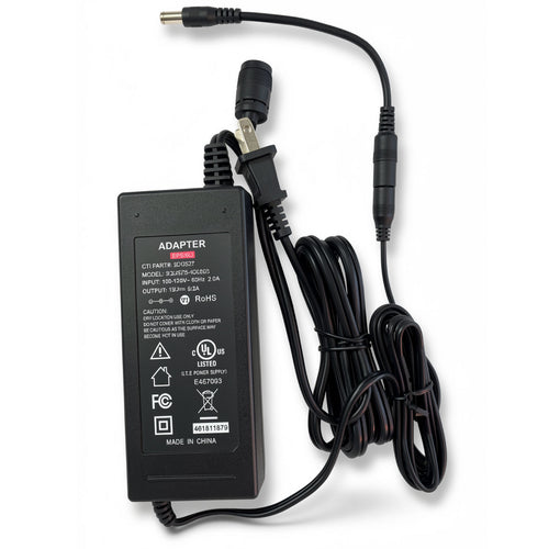 75W AC Power Adapter EPS-6.2 12V 6.2A Charger Power Supply 6.5 * 1.4mm with 5.5 * 2.5mm Center Pin Adapter Cable for Comcast Xfinity XB3 Wireless Gateways, Netgear Modems & CCTV NVRs