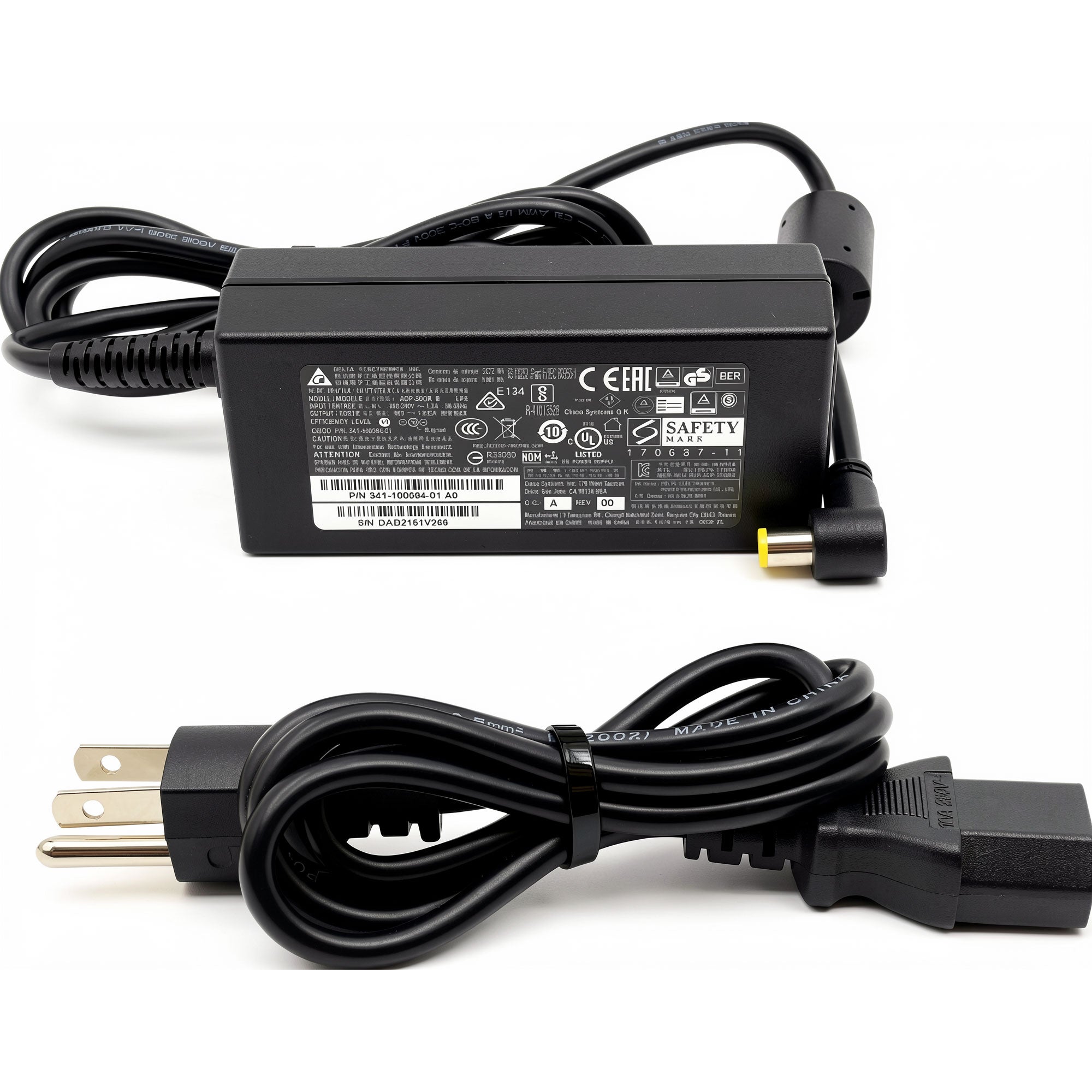 Cisco 50W AC Power Adapter ADP-50GR B 341-100594-01 48V 1.042A Charger for IP Phone 8811 8845 8861 8865 8900 9900 Series. Replaces 341-100594-01