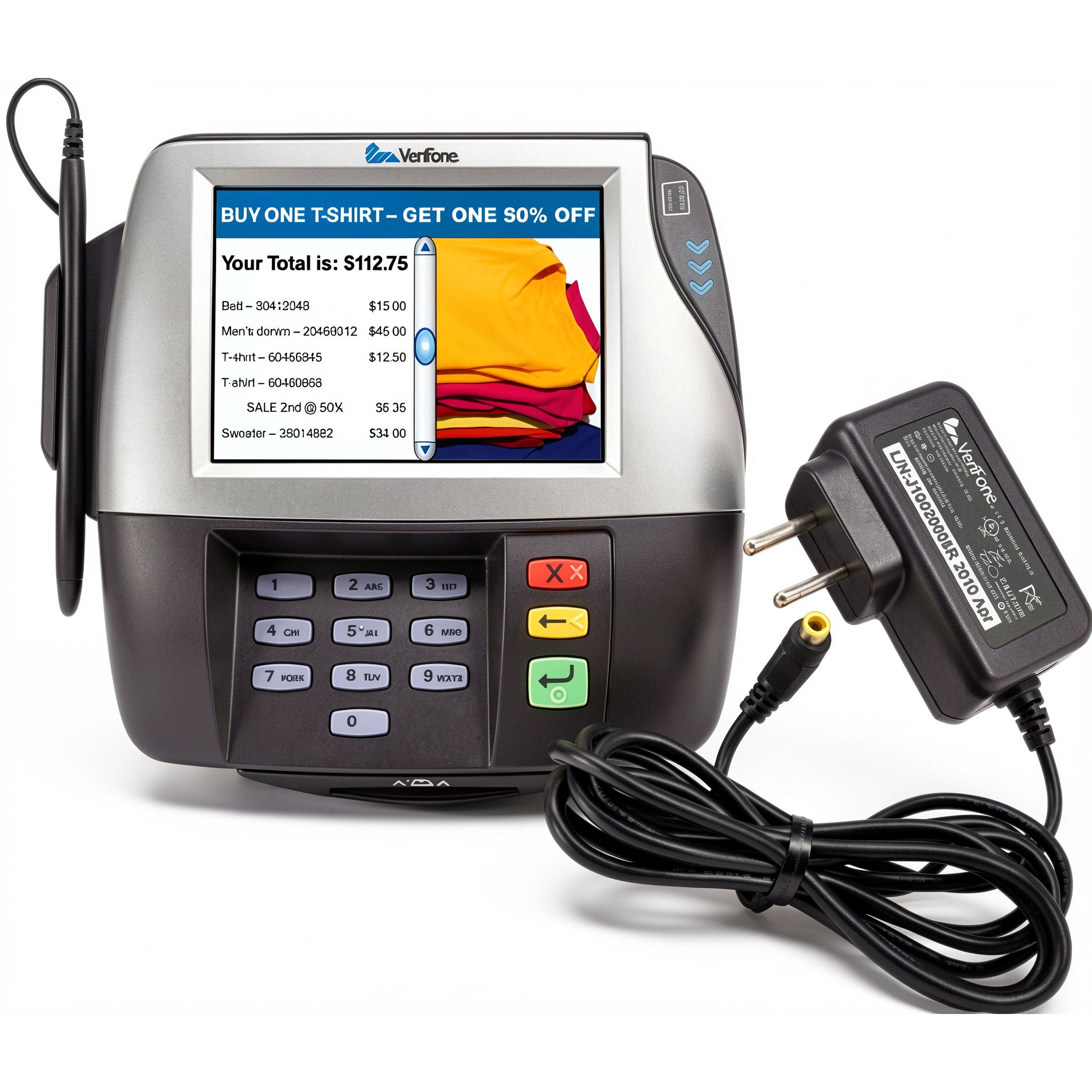 Verifone 12W AC Power Adapter AU1121206u CPS11212-1C-R 12V 1A Charger for MX915, MX925, MX850, & MX860 Payment Card Terminals