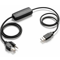 Plantronics EHS APU-75 Electronic Hook Switch USB Adapter Cable 202678-01 for CS500 Series Wireless Headset and PC Softphone
