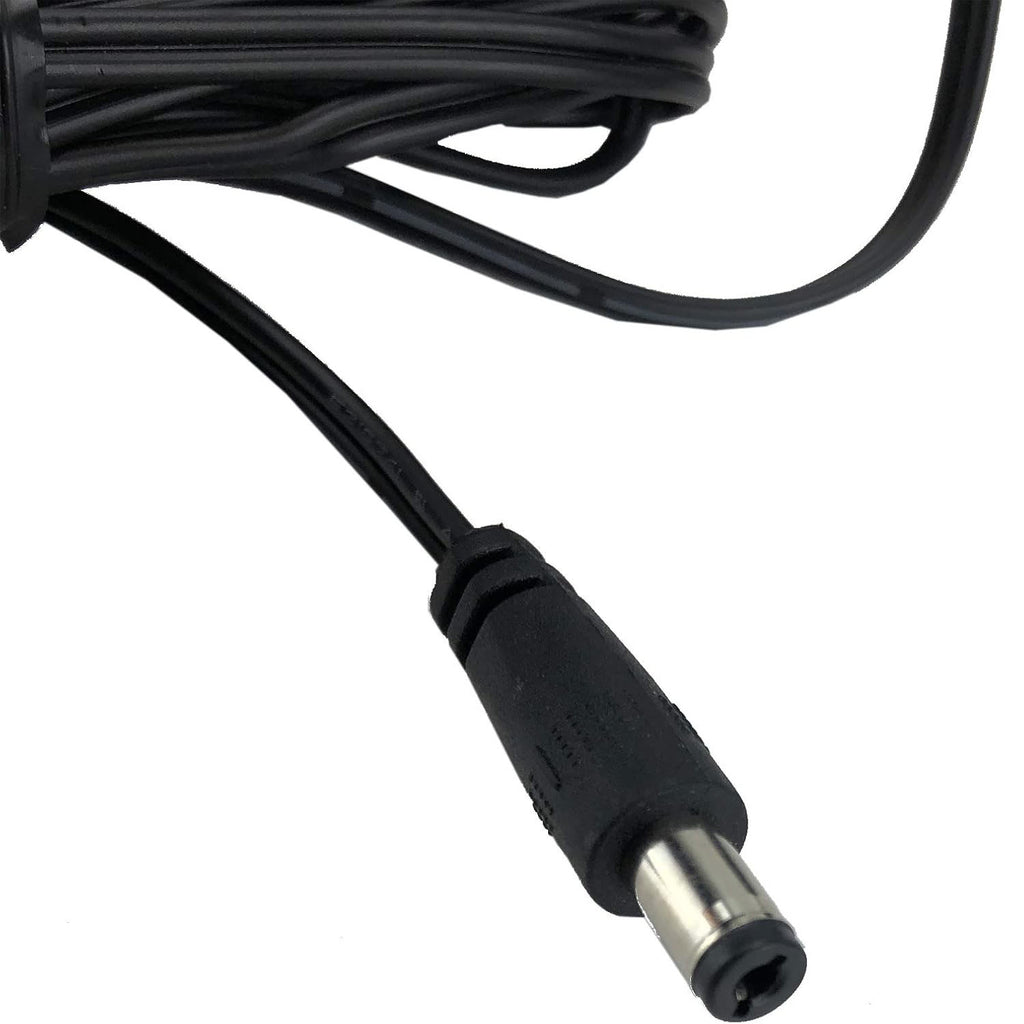 30W regulated switching adapter with 5.5x2.1mm center-positive plug for 12V devices.