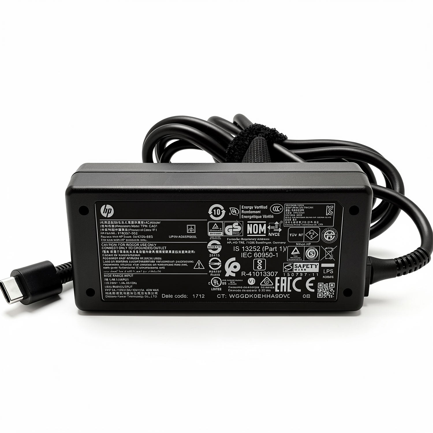HP TPN-CA01 45W USB-C AC Power Adapter 15V 3A Charger for Chromebook Elite x2 Spectre x2 Pavilion x2 Laptop Tablet USB-C PD Devices