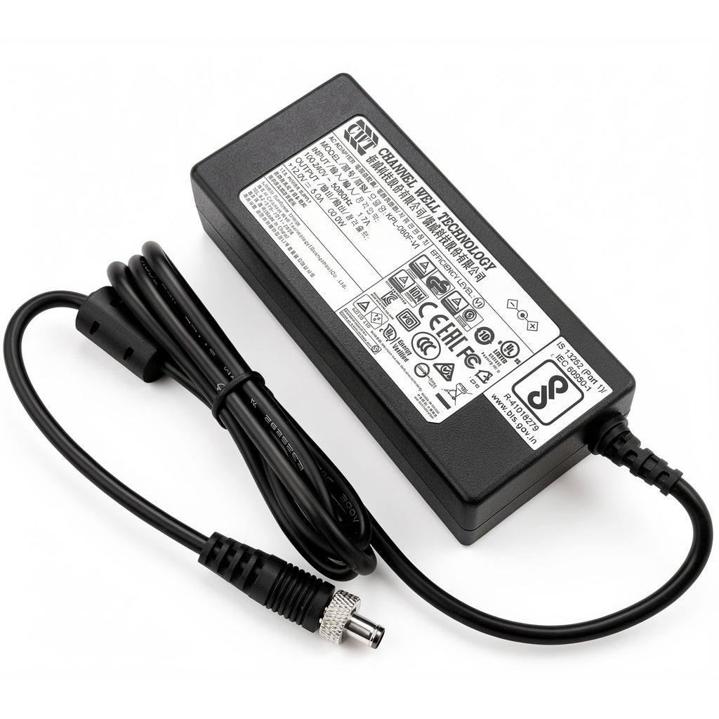 CWT 60W AC Power Adapter KPL-060F-VI ADS12060-VI-CWT 12V 5A Charger for IPC System Set-Top Box Network Modem LED Strip Monitor