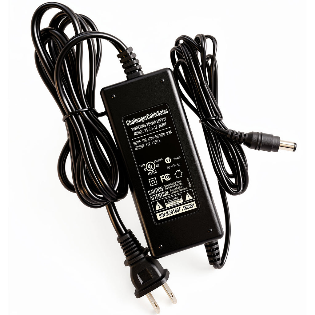 Challenger Cable Sales 32W AC Power Adapter PS-2.1-12-267DAC 12V 2.67A Charger for Comcast, Motorola & ARRIS DCX3200, DCX3501, DCX3600 Cable Boxes