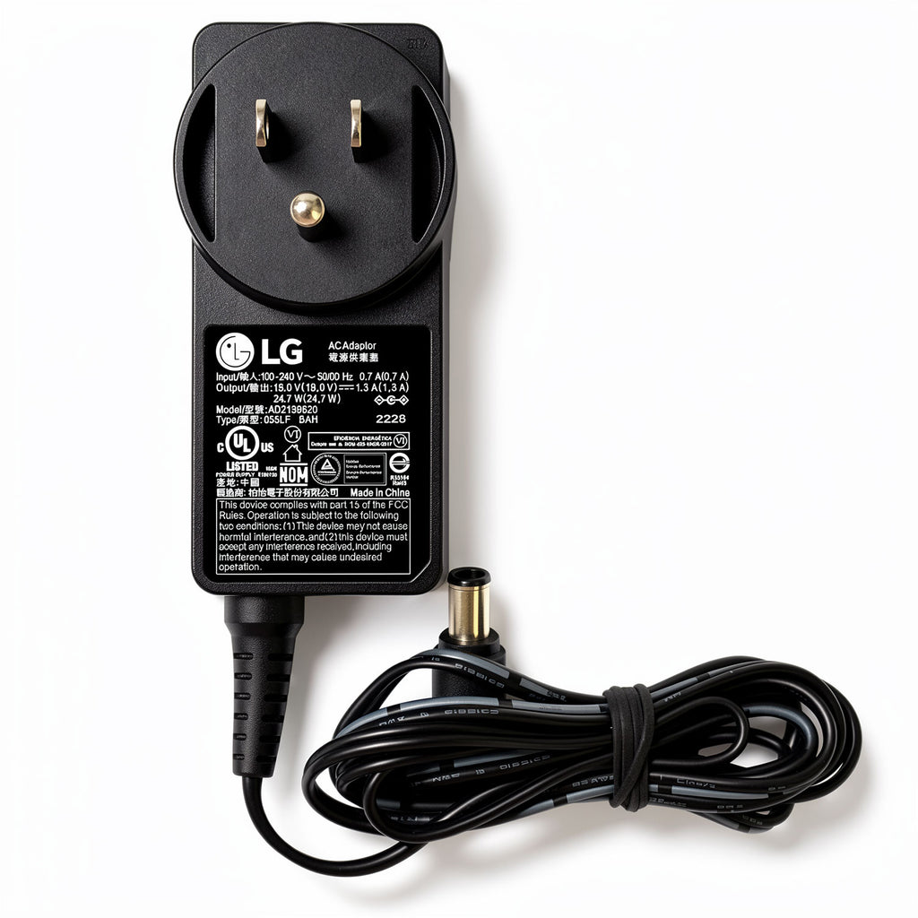 LG AD2139620 EAY65895707 25W AC Power Adapter 19V 1.3A Charger 6.5mm x 4.4mm Center Pin for LG LED IPS Monitor MP55 MP57 MP65 MP67 Series