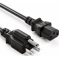 Heavy-Duty 125V 12ft AC Power Cord NEMA 5-15P to IEC C13 18AWG 10A Extended 3-Prong Computer Replacement Cable for Monitor PC Printer Scanner