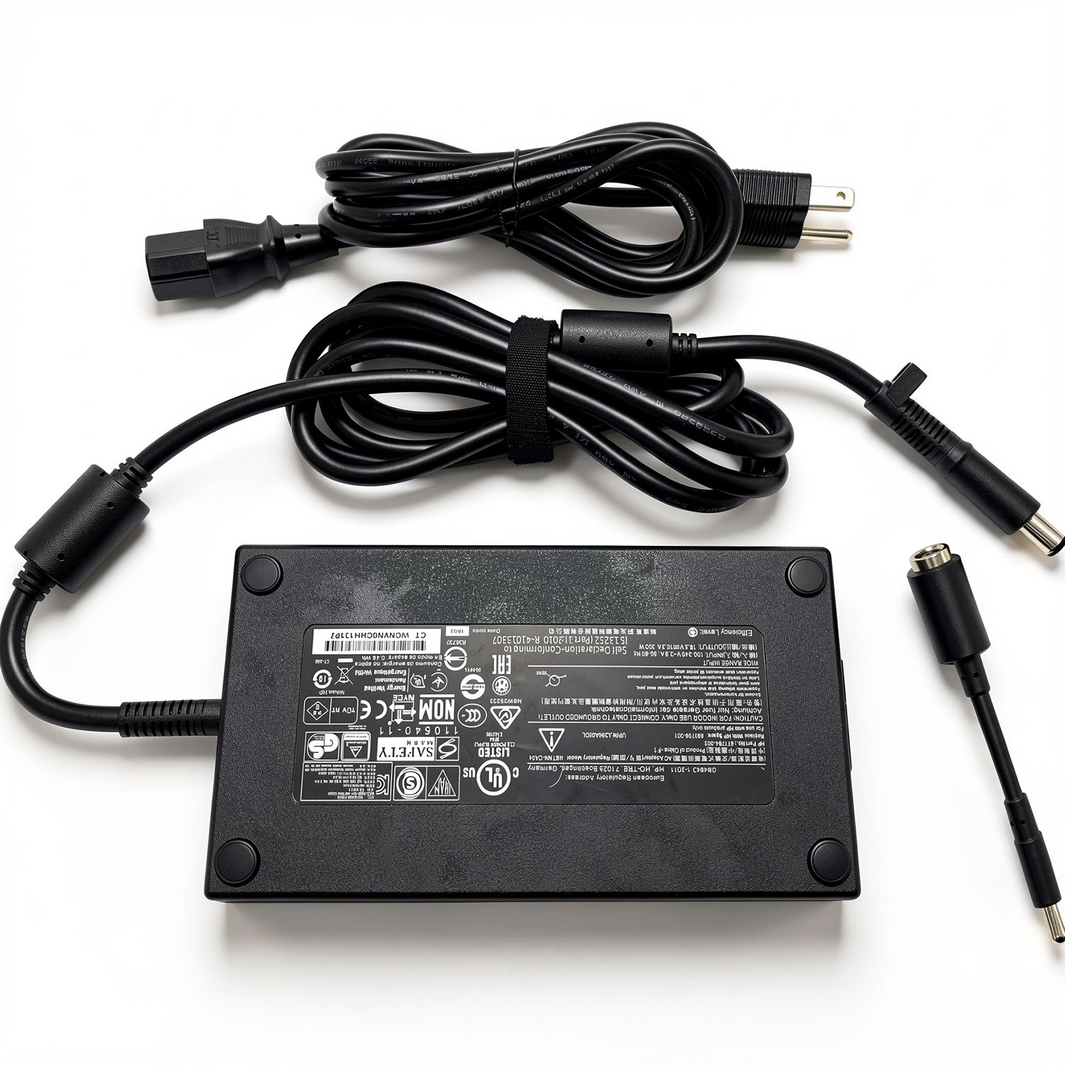 HP HSTNN-CA24 200W Smart AC Adapter 19.5V 10.2A Charger 7.4mm Smart Pin with 4.5mm Tip Converter for ZBook EliteBook Workstation Laptop
