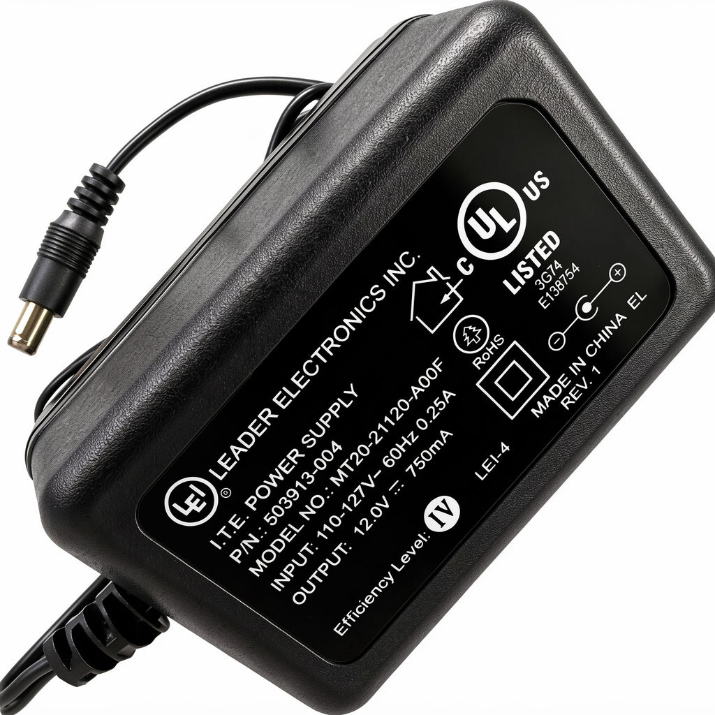 LEI 9W AC Power Adapter MT20-21120-A00F 503913-004 12V 750mA Charger for Motorola Cable Modem and CATV Box