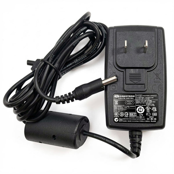 Crestron 18W AC Power Adapter GT-41062-1824 PW-2407WU 24V 0.75A Charger Power Pack for AV Control Systems & Smart Home Electronics