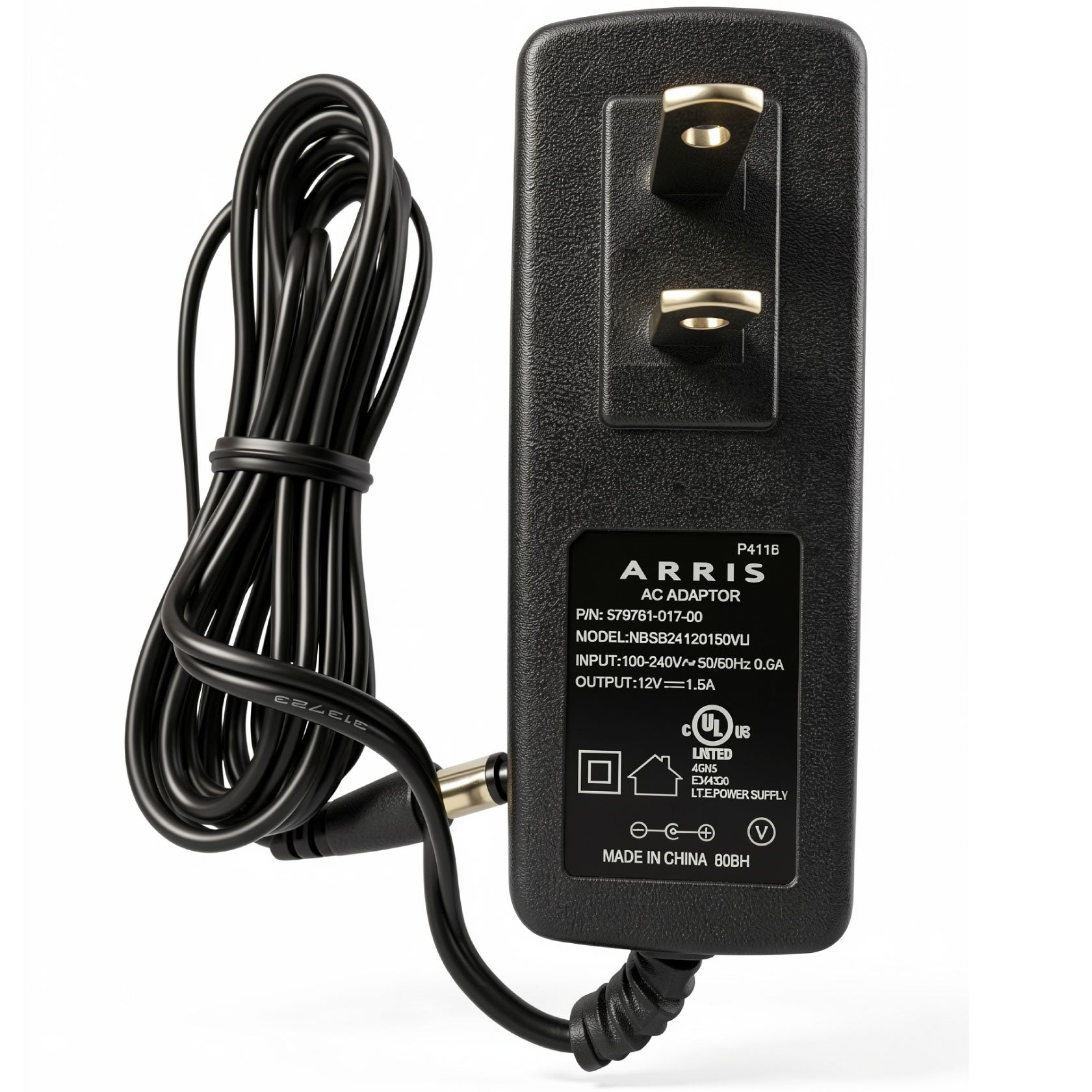 New Original Arris 18W AC Power Adapter NBSB24120150VU P/N 579761-017-00 12V 1.5A Charger Power Supply for Surfboard Cable Modems & Wireless WiFi Routers