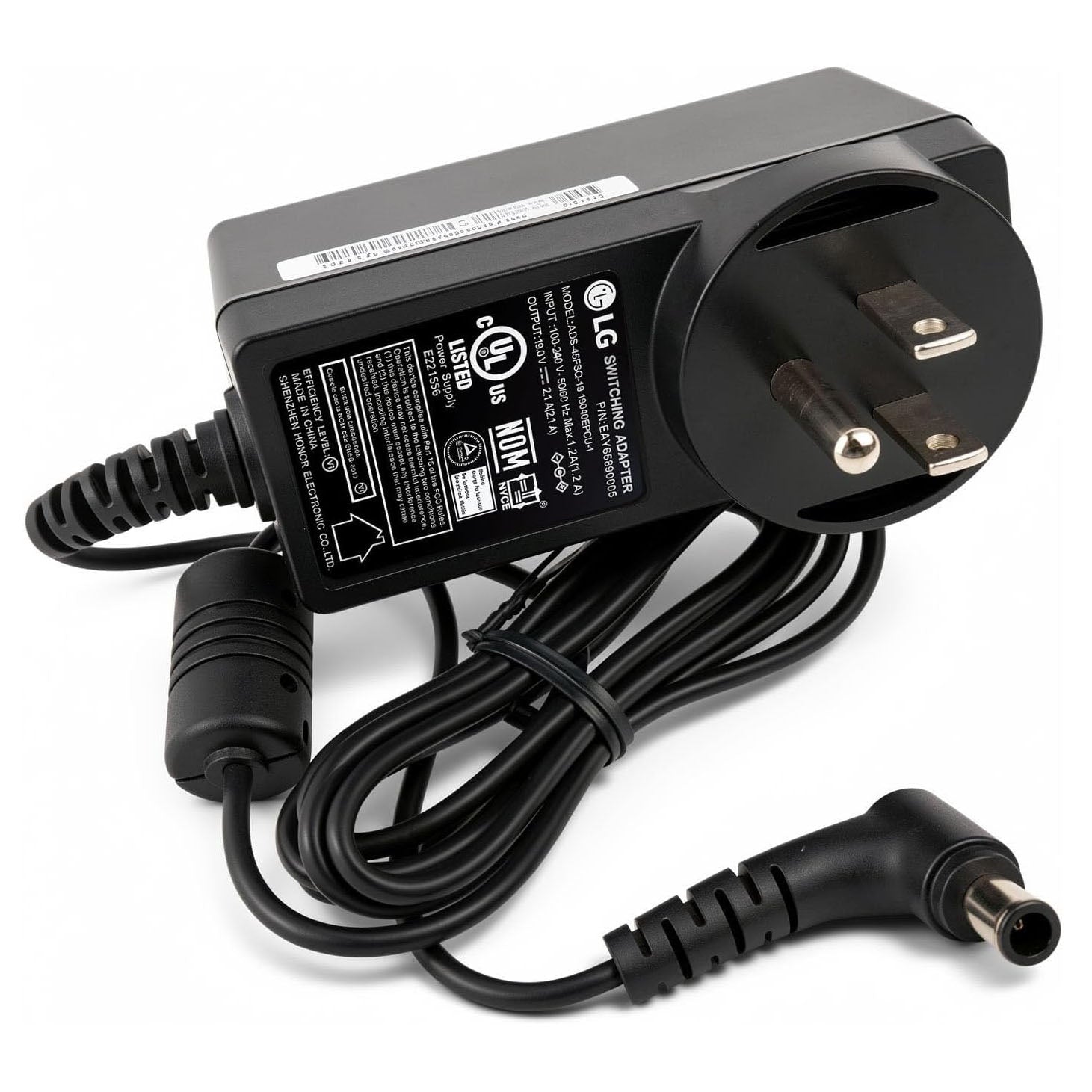 LG EAY65890005 ADS-45FSQ-19 19040EPCU-1 AC Adapter, 19V 2.1A 40W Wall Charger for Ultragear LED LCD Monitor