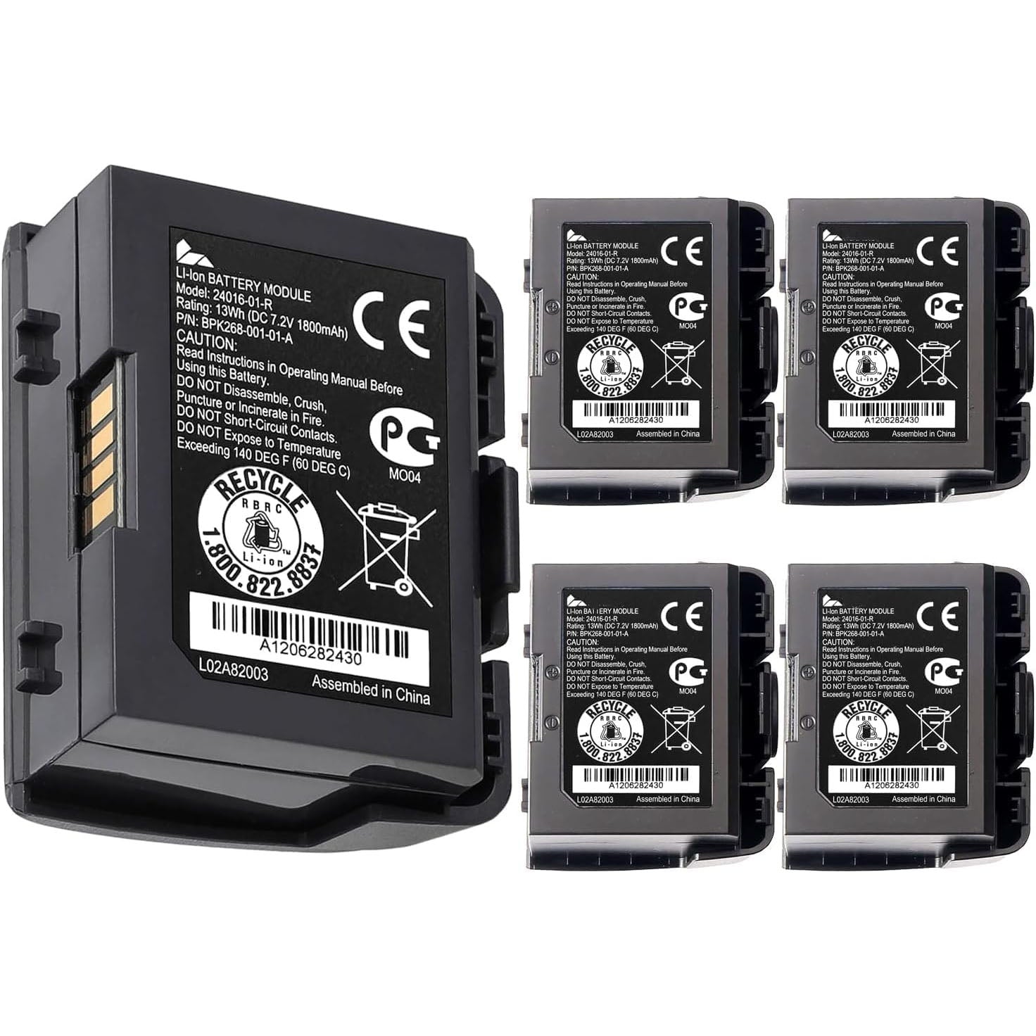 Verifone 13.32W Li-ion Battery 5PCS Lot 24016-01-R BPK268-001-01-A 7.4V 1800mAh Pack for VX680 VX670 Wireless POS Terminal
