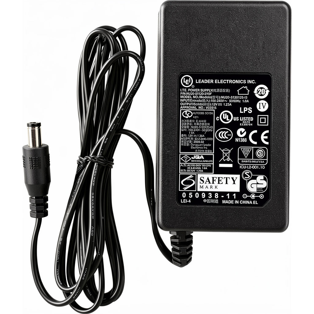 LEI NU205-120125-I3 12V 1.25A AC/DC Power Adapter 15W Switching PSU DC Barrel Plug for Router Set-Top Box CCTV Embedded Devices