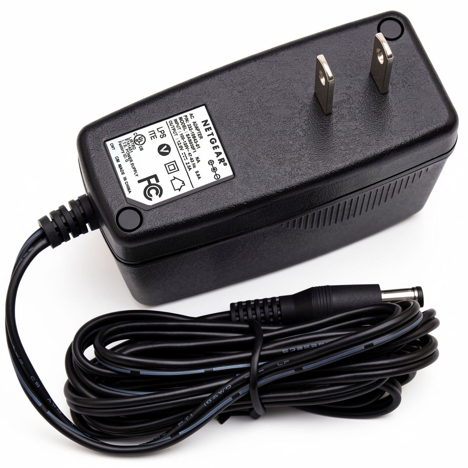 Netgear 30W AC Power Adapter Charger SAS030F1 332-10643-01 332-10451-01 12V 2.5A Power Supply Cord for Nighthawk WiFi Router Cable Modem