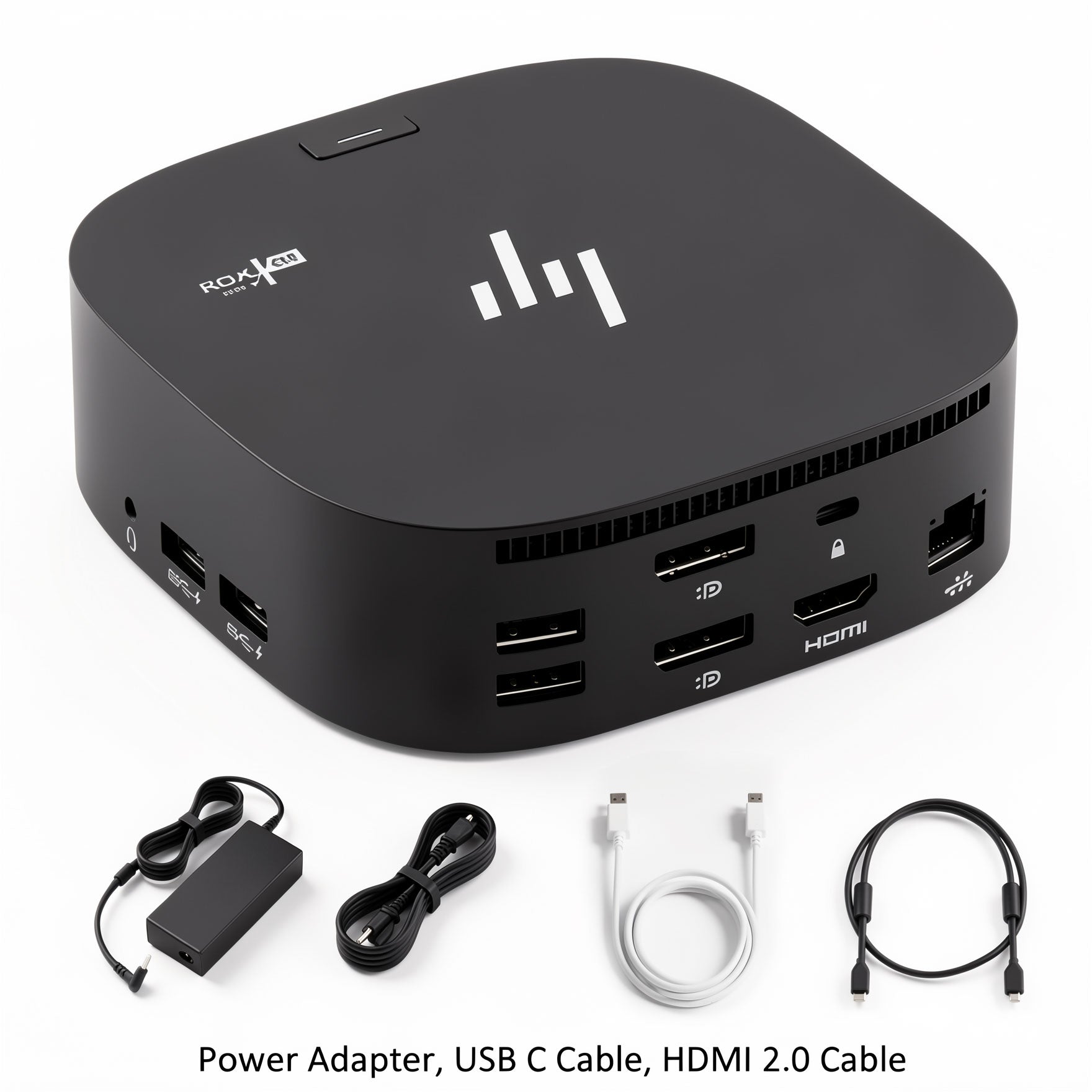 HP USB-C Dock G5 26D32AA 5TW10AA Dual 4K Display Station with 120W AC Charger HDMI & USB-C Cable Bundle