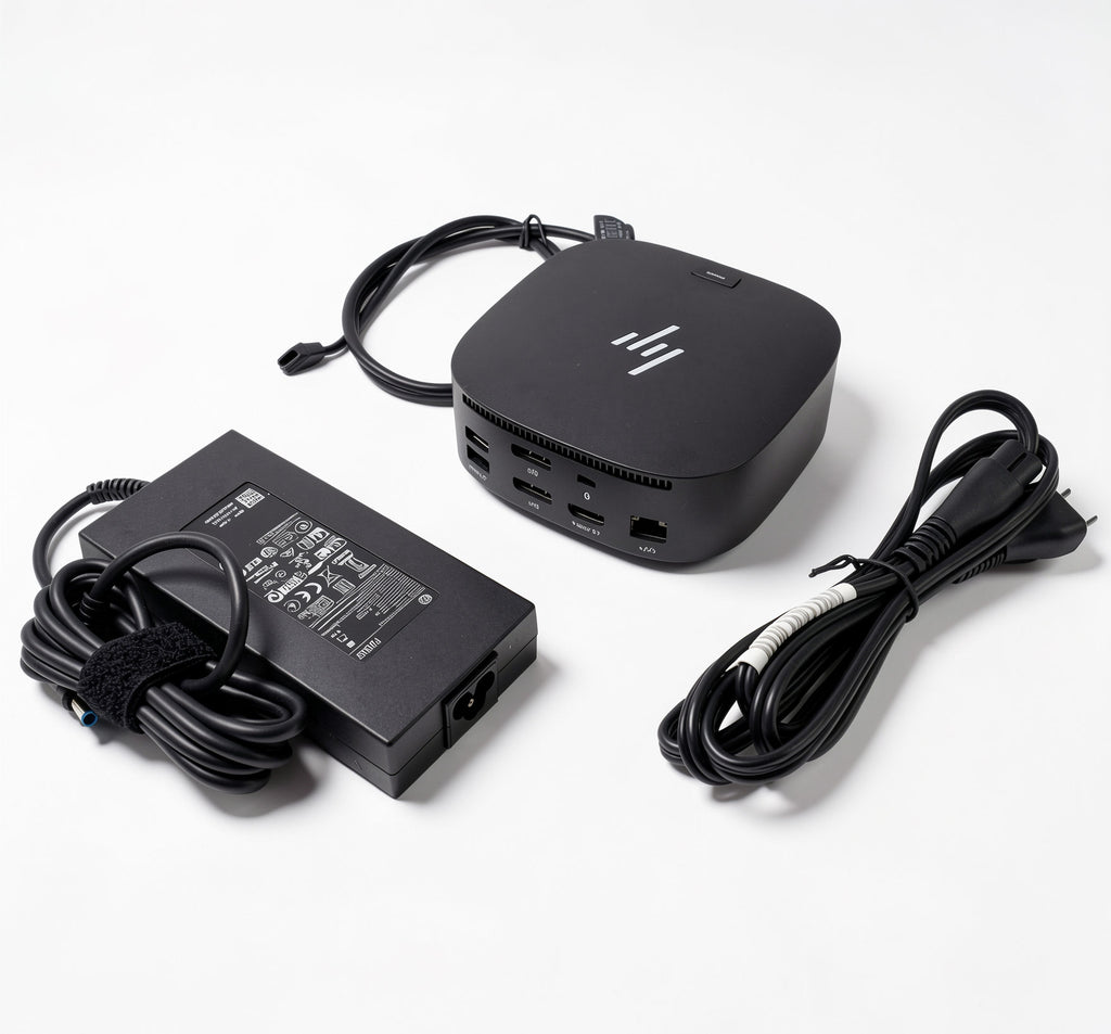 HP USB-C Dock G5 26D32AA 5TW10AA Dual 4K Display Station with 120W AC Charger HDMI & USB-C Cable Bundle