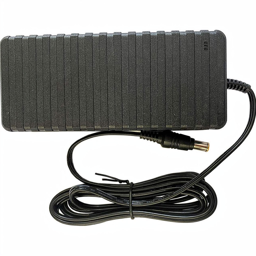 AcBel 66W AC power adapter ADE020, 12V 5.5A switching charger with 6.5mm x 4.4mm center pin for medical monitors.