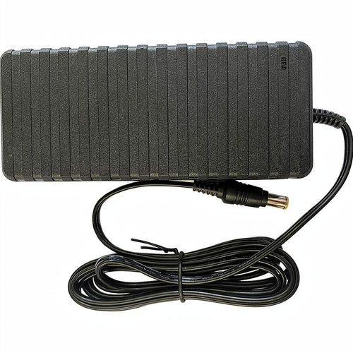 AcBel 66W AC power adapter ADE020, 12V 5.5A switching charger with 6.5mm x 4.4mm center pin for medical monitors.