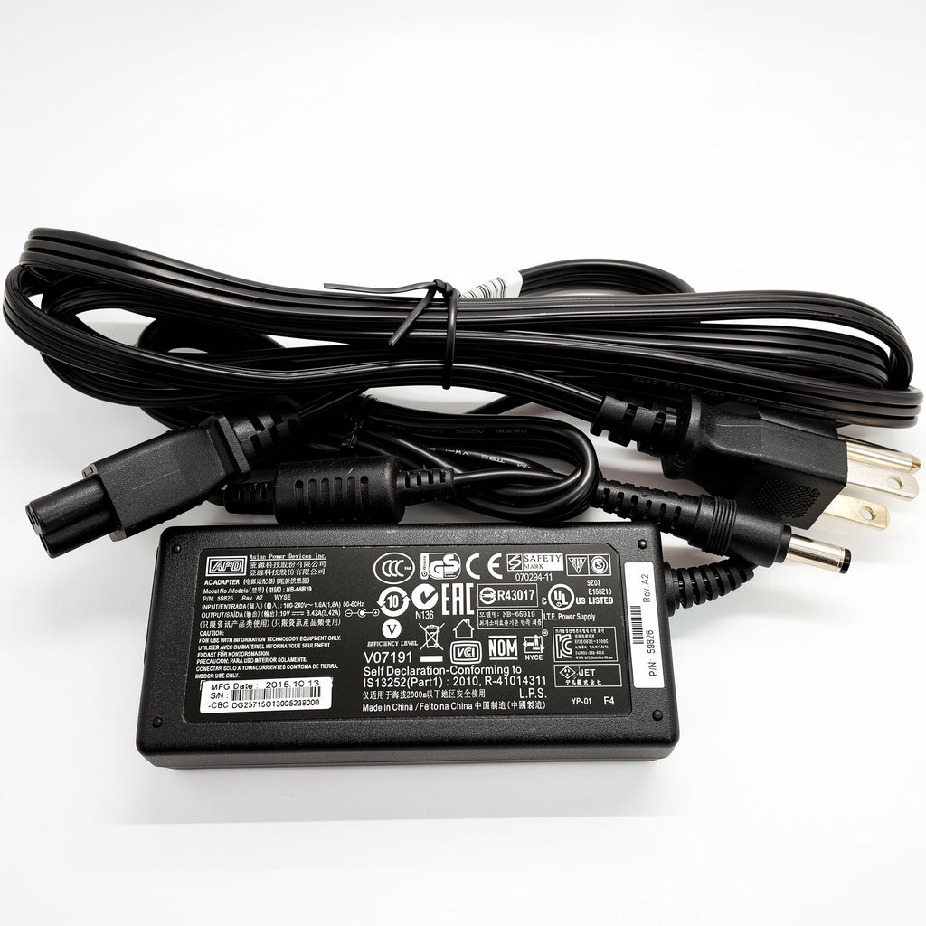 APD 65W Charger NB-65B19 / DA-65A19 / 3MGNP 19V 3.42A for Dell Wyse Thin Client & Gigabyte Laptop