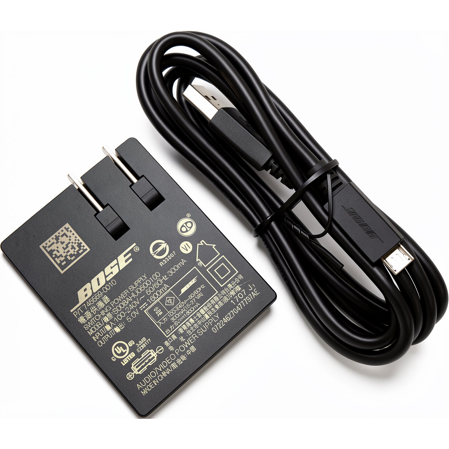 Bose 8W AC Adapter S008AHU0500160 5V 1.6A Charger for SoundLink Mini II / Revolve