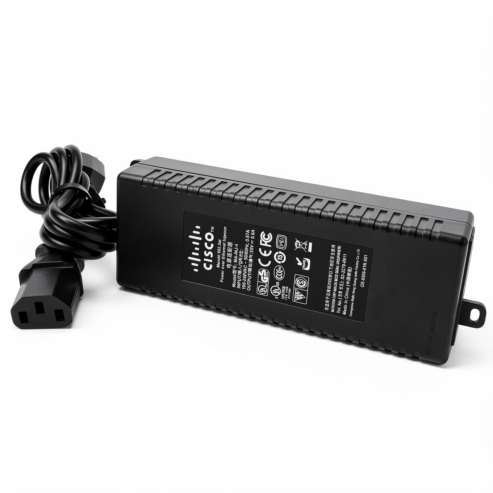 Cisco Meraki MA-INJ-4-US IEEE 802.3at PoE Plus 30W injector