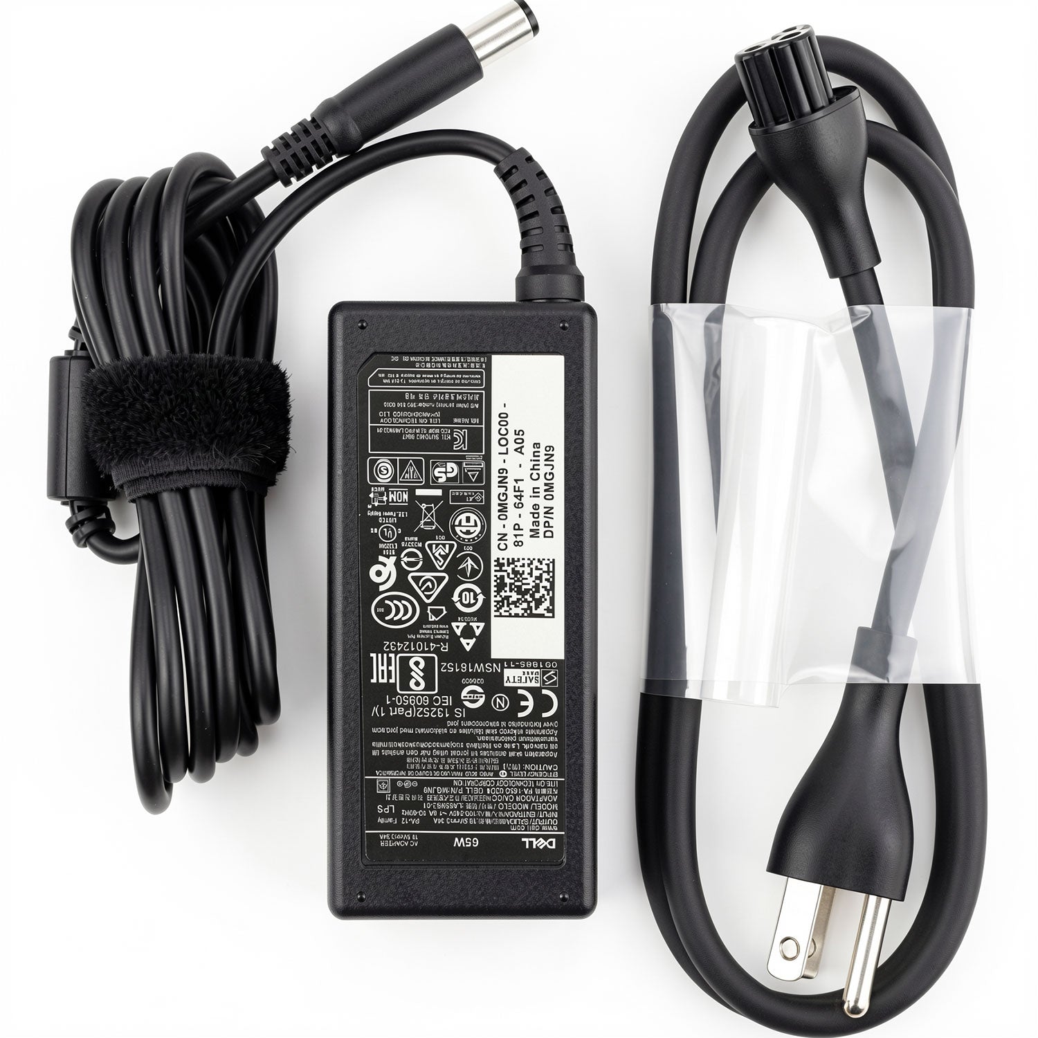 Dell 65W AC power adapter LA65NS2-01 PA-12, 19.5V 3.34A charger with 7.4mm big tip for Latitude and Inspiron.