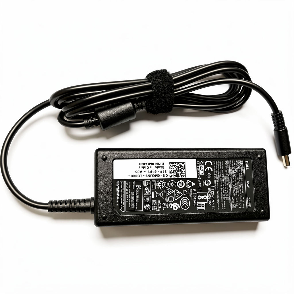 Dell 65W AC power adapter LA65NS2-01 PA-12, 19.5V 3.34A charger with 7.4mm big tip for Latitude and Inspiron.