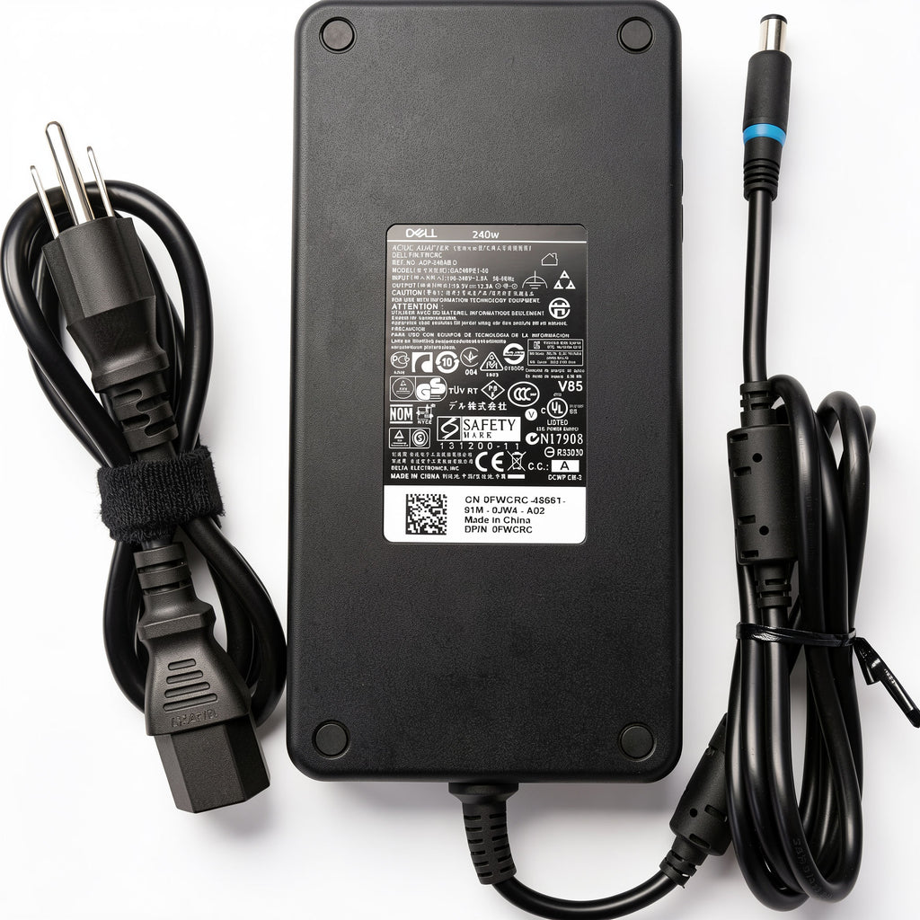 Delta 240W AC Adapter ADP-240AB D / GA240PE1-00 19.5V 12.3A 7.4x5.0mm for Dell Alienware Precision Laptop E-Port Dock