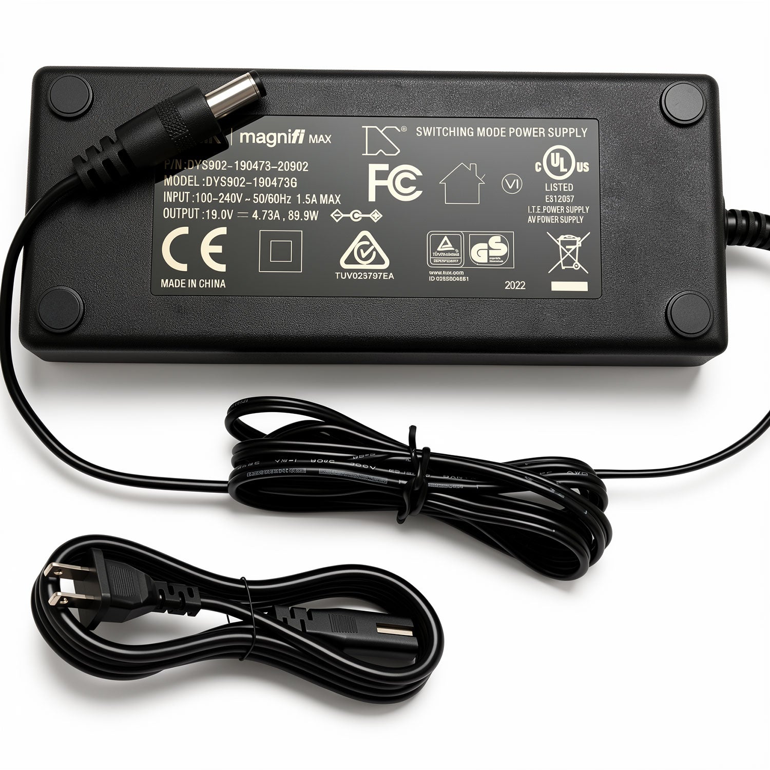 DYS902-190473G DYS902-190473-20902 90W Polk charger, 19V 4.73A for MagniFi MAX.