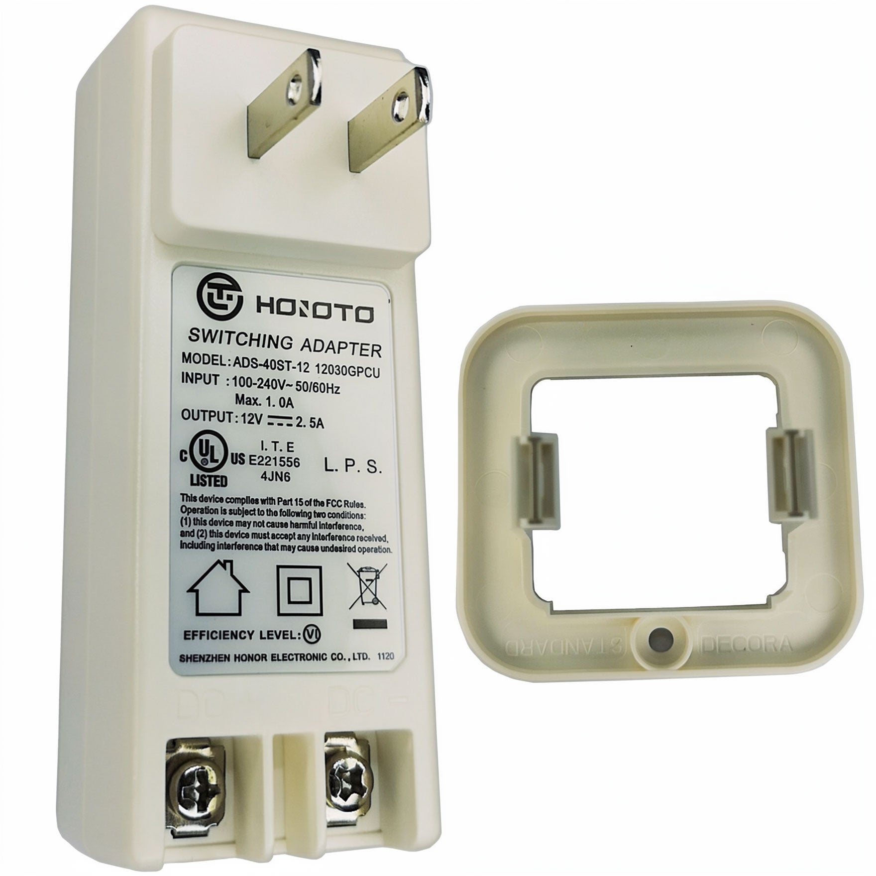 HOIOTO 30W AC Adapter ADS-40ST-12 / 12030GPCU 12V 2.5A Charger for Vivint SkyControl Panel V-MP2-345