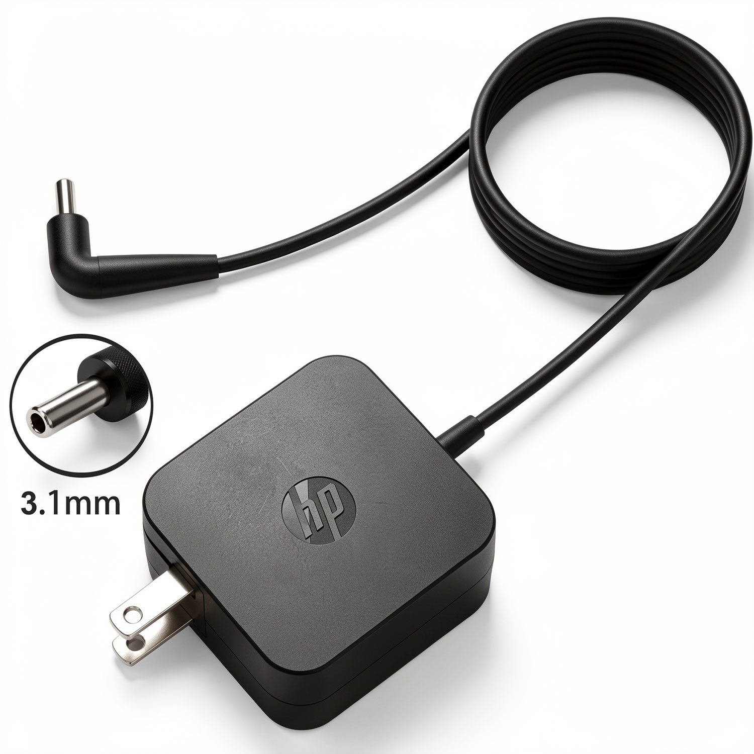 HP 18W AC power adapter WAE009, 12V 1.5A charger with 3.0mm x 1.0mm mini tip for Omni 10 and Pro Tablet.