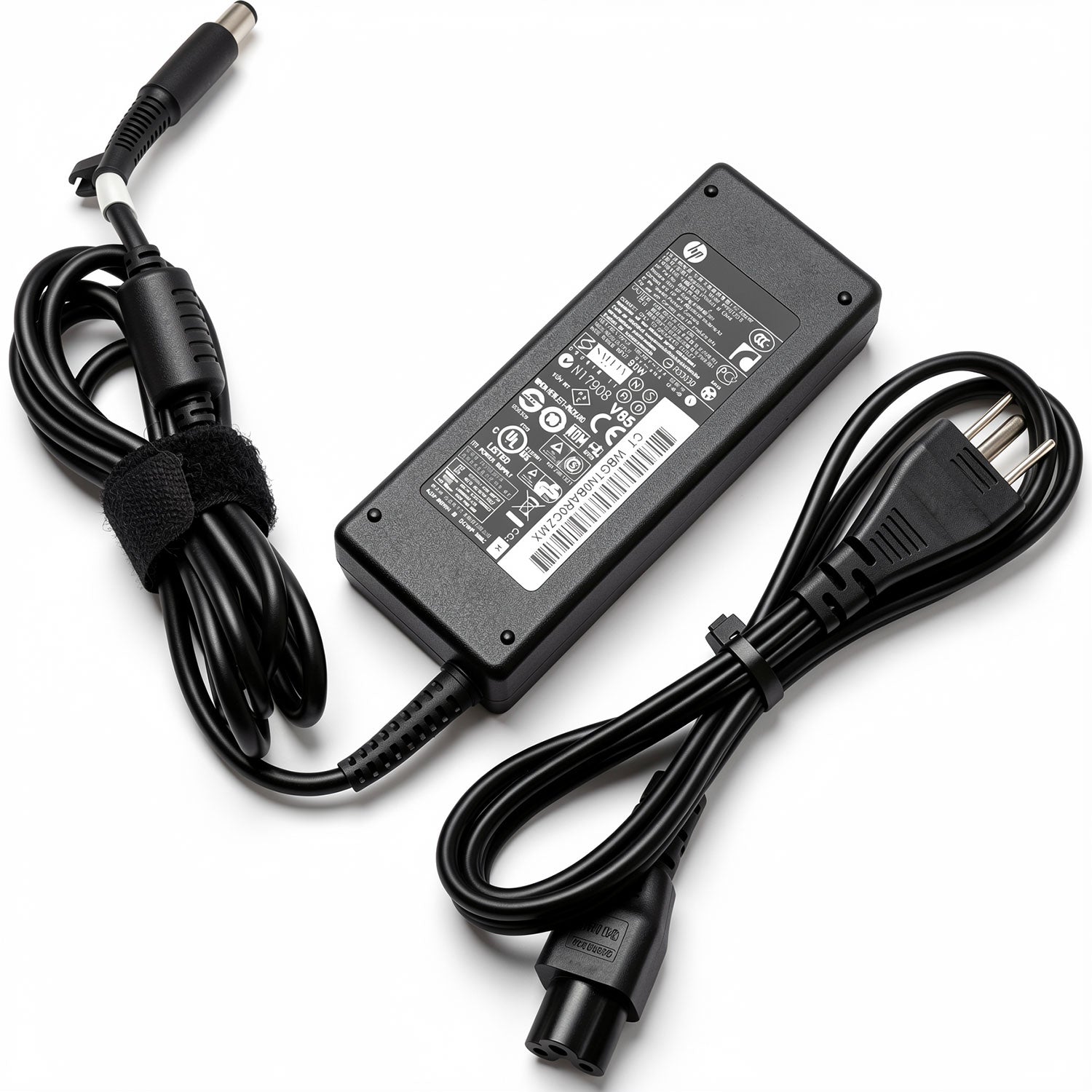 HP 90W AC power adapter PPP012L-S, 19V 18.5V 4.74A charger with 7.4mm smart pin for ProBook and EliteBook.
