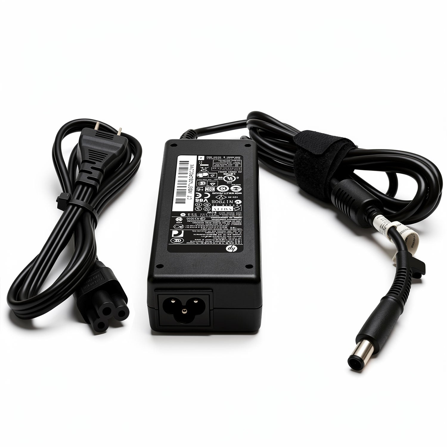 HP 90W AC power adapter PPP012L-S, 19V 18.5V 4.74A charger with 7.4mm smart pin for ProBook and EliteBook.