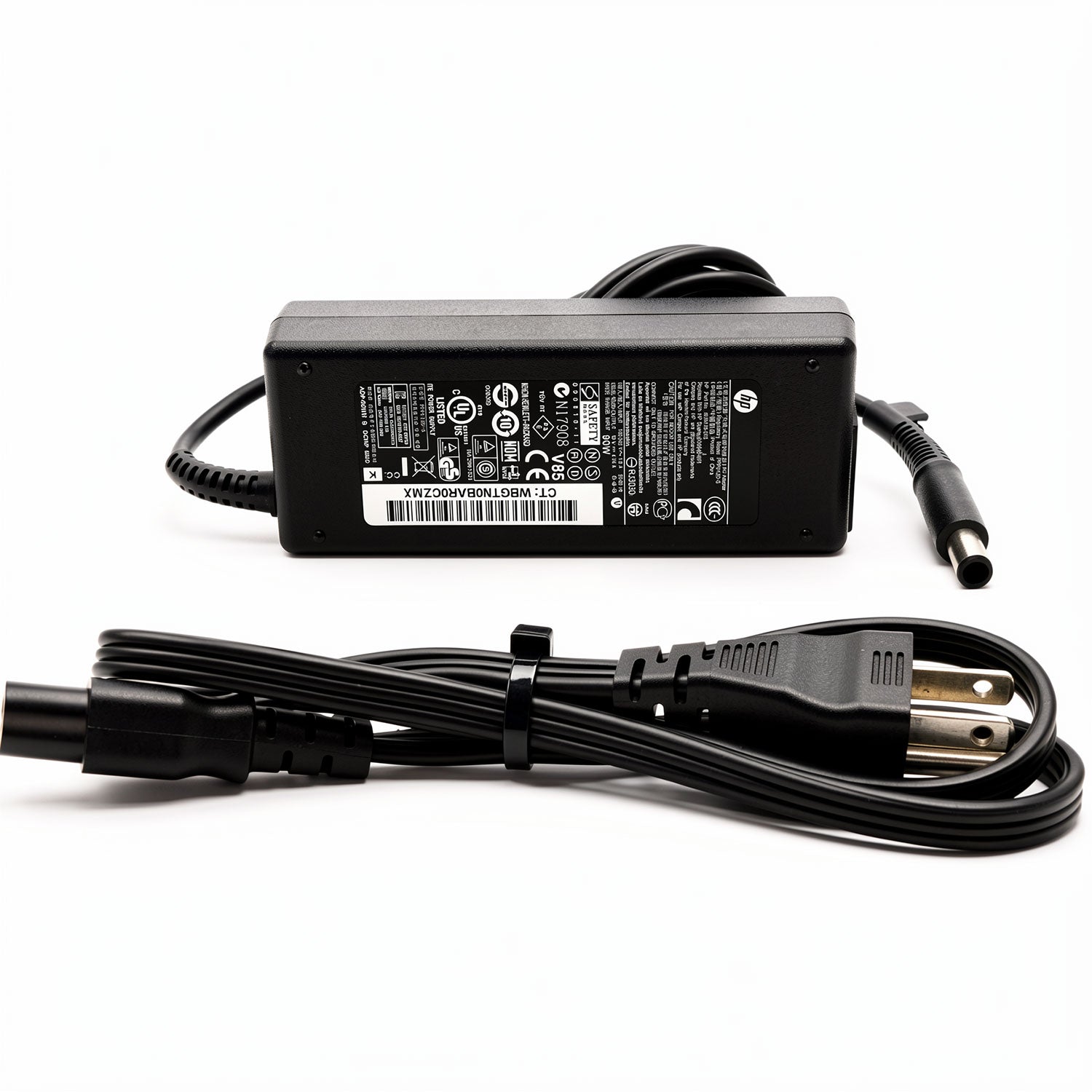 HP 90W AC power adapter PPP012L-S, 19V 18.5V 4.74A charger with 7.4mm smart pin for ProBook and EliteBook.