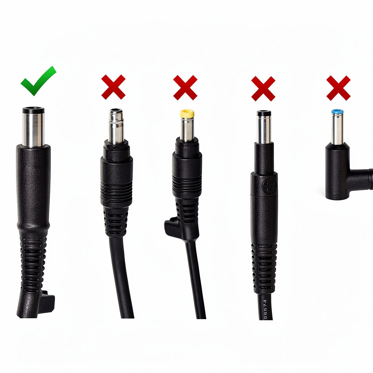 HP PA-1650-32HJ 7.4mm x 5.0mm Smart Pin barrel connector