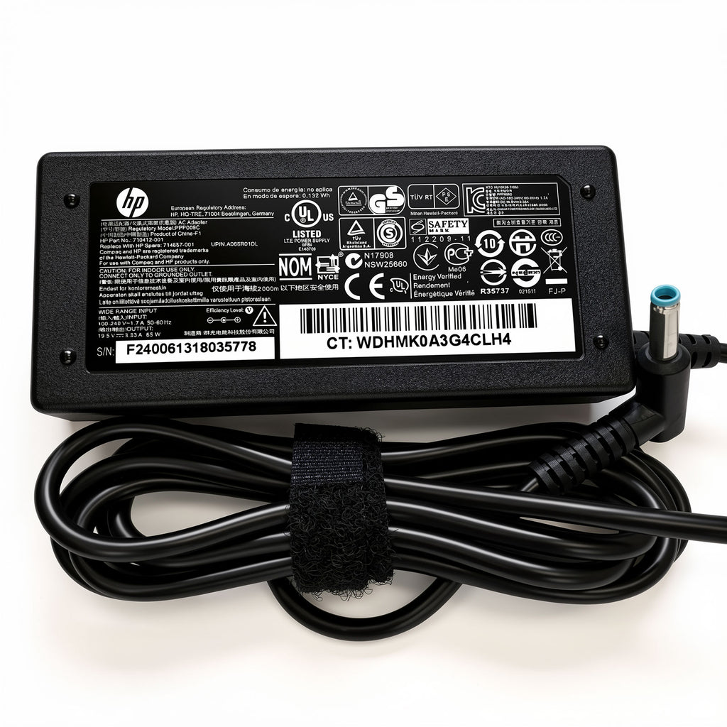 HP PPP009C 710412-001 709985-002 adapter model label
